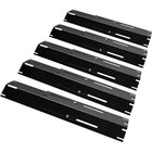 Adjustable Porcelain Steel Burner Cover / Flavorizer Bar for BBQ Gas Grills, Universal-Fit Grill Parts, Set of 5
