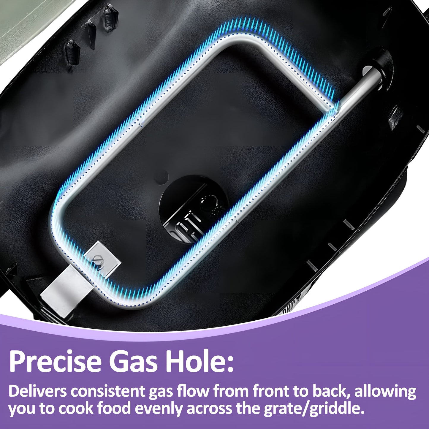 41862/60041 Replacement Burner for Weber Q200/Q220/Q2000/Q2200 Grills, 52 cm, Stainless Steel, Weber Q Grill Parts