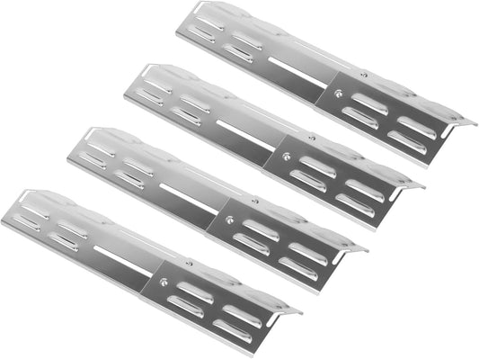 4-pack adjustable stainless steel heat tent flame tamers 29-42 cm for Weber, Napoleon, Char-Broil & gas grills.