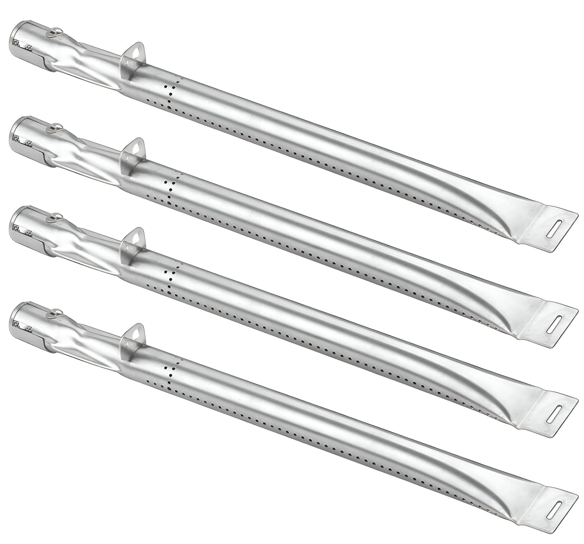 4-pack stainless steel replacement burners measuring 42 cm for Backyard Grill GBC1349W, GBC1440W & BY14-101-001-02 models.