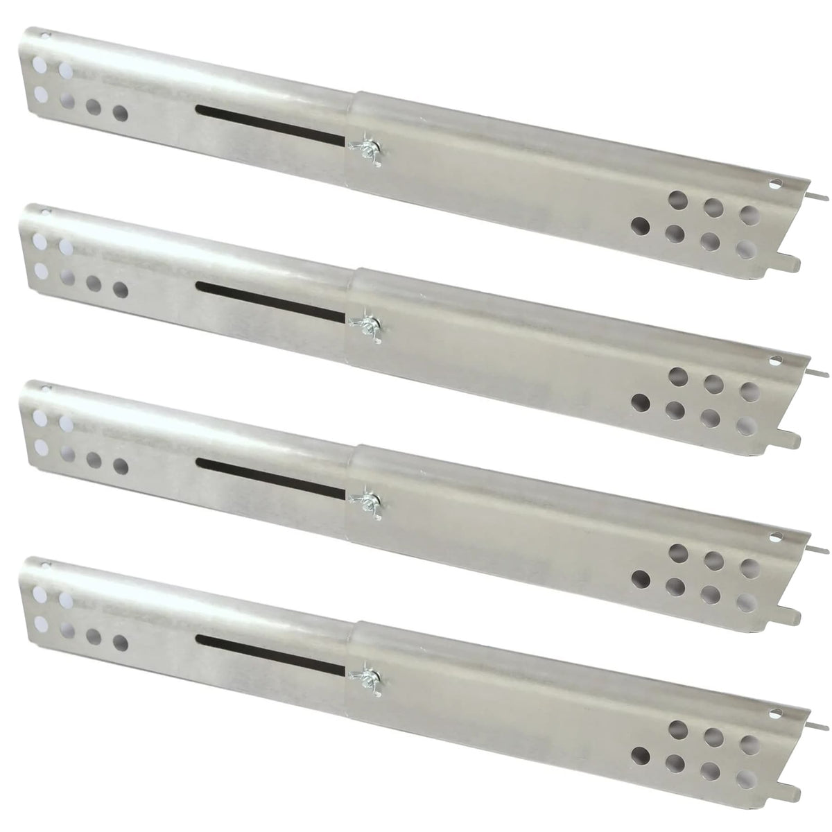 4-pack adjustable stainless steel heat tents 37-51 cm replacing Charbroil G4328M00W1 G3610003W1 4-burner gas grills.