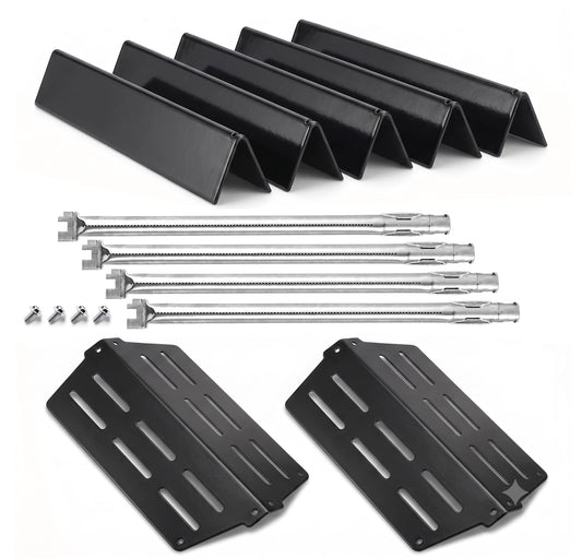 Porcelain Flavorizer bars, burner tubes & heat deflectors kit replacing Weber 7621, 7622 & 62752 for Genesis 300 (330) grills