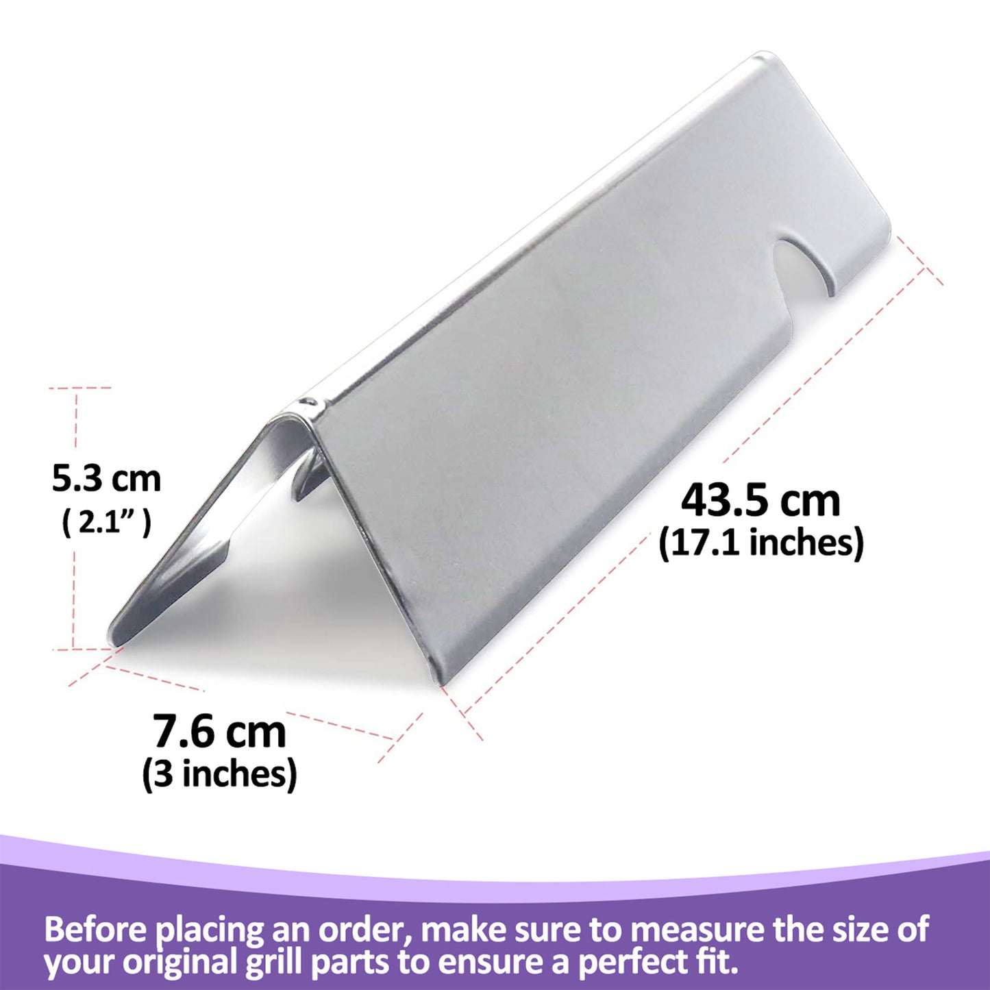 66032 Flavorizer Bars for Weber Genesis II 300 / Genesis II LX 300 Series - Genesis II E-310/ E-315/ S-335 Grill Parts, Stainless Steel