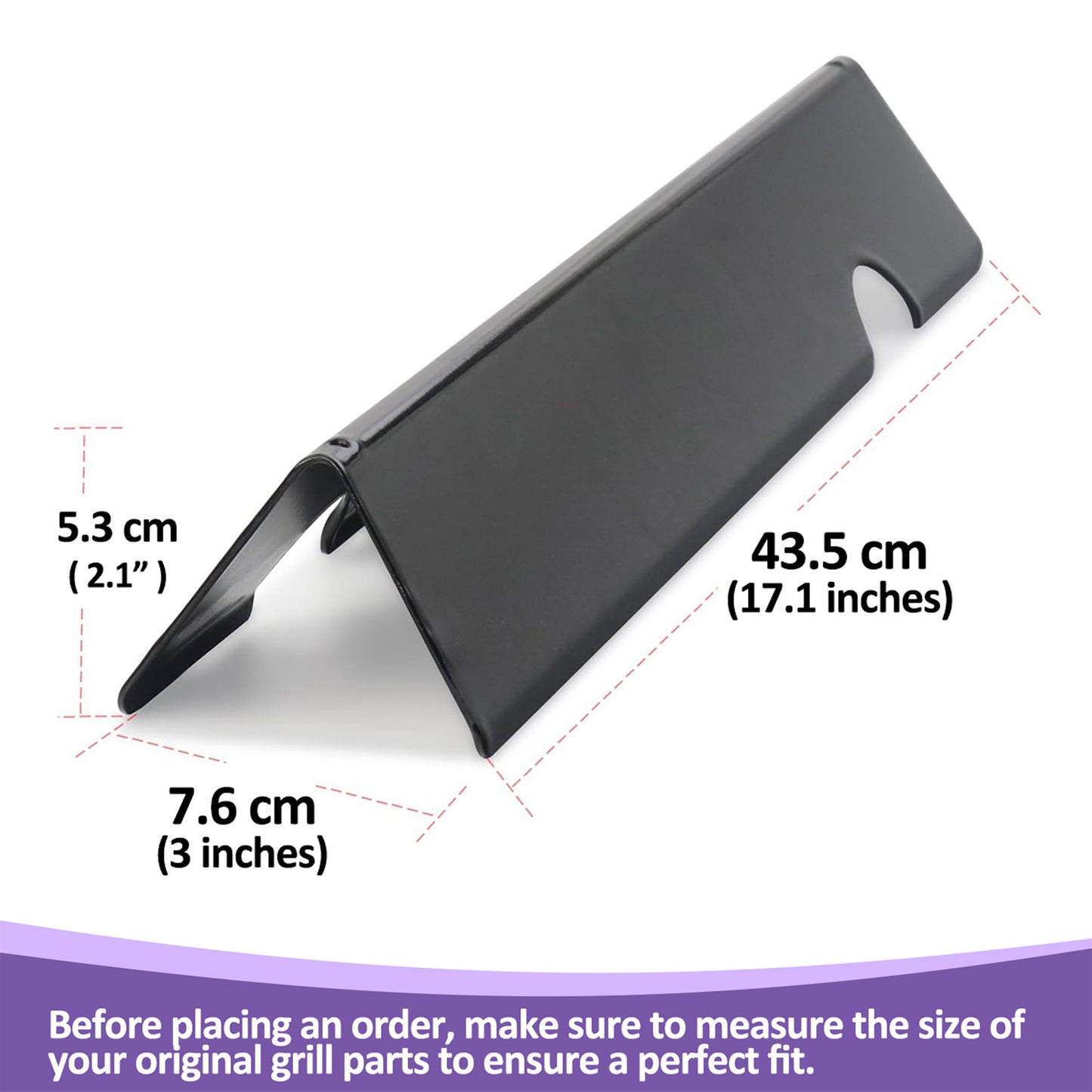 66794 Flavorizer Bars for Weber Genesis II 200 / Genesis II LX 200 Series - Genesis II E-210/ E-240 Grill Parts, Porcelain-Enameled Steel