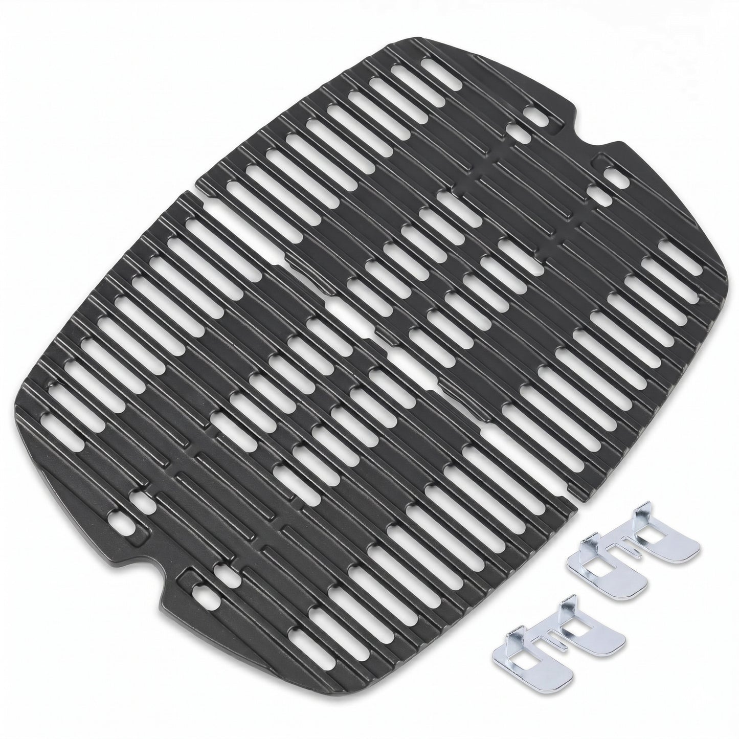 7644 Cast Iron Cooking Grates for Weber Q 100/1000 Series (Q100, Q1000, Q120, Q1200, Q140, Q1400, Baby Q) Gas Grills, Weber Q Grill Parts