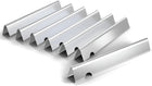 7 kpl ruostumattomasta teräksestä valmistetut Flavorizer Bars -poltinsuojat Weber Genesis II 400- ja Genesis 400 -sarjan grilleihin (E-410/S-410, E-425, E-435/S-435, S-440), korvaa Weber 66033 / 66797
