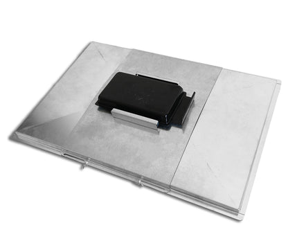 Grease Tray with Adjustable Width (41 cm to 51 cm) x 39 cm for Grills from Biltema, Lucifer, Napolean, Landmann and Many More, Fits Universally
