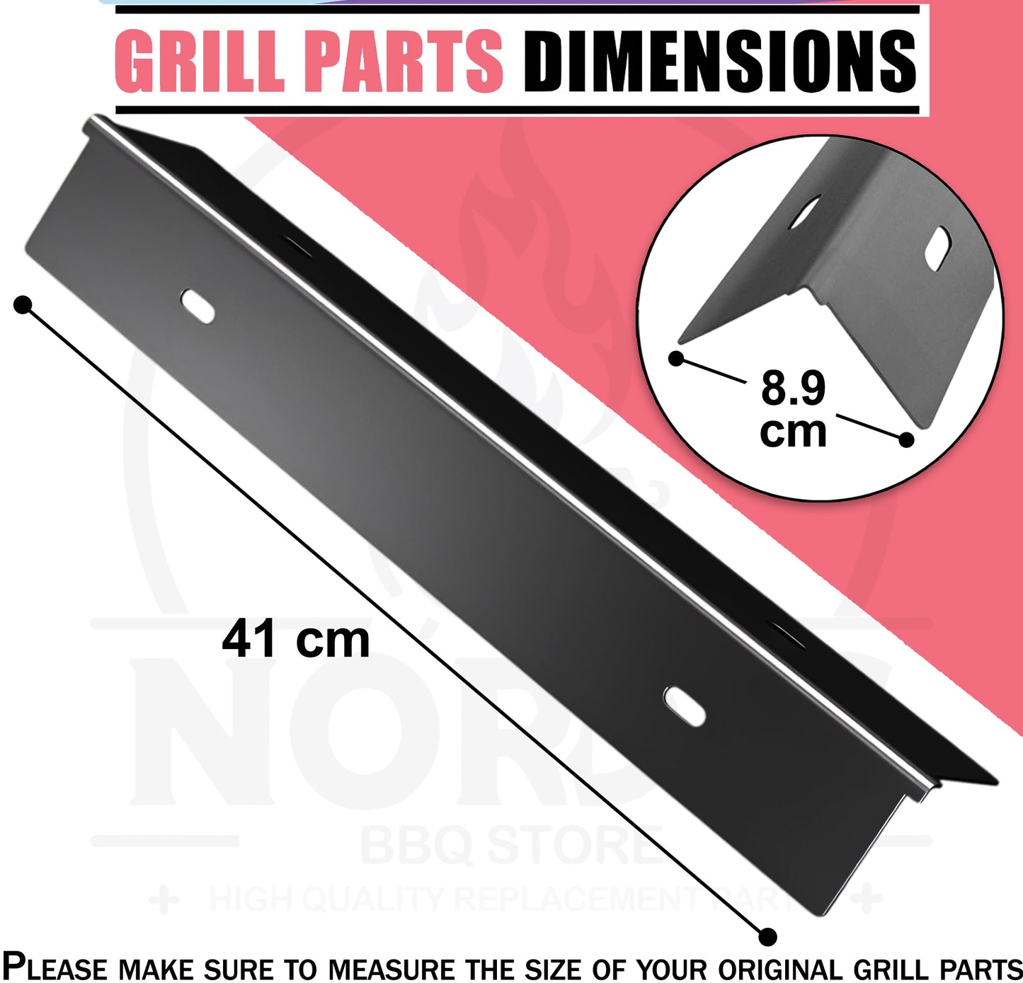 Sear Plates & Adjustable Burners Set for NAPOLEON P500RSIBPSS-3 Prestige 500 4-Burner Liquid Propane Infrared Gas Grill, Enameled Steel