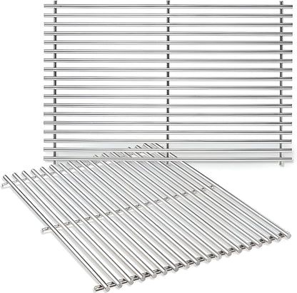 stainless steel grill grates set for Napoleon Prestige 500 & Prestige PRO 500 series gas grills 2-pack.