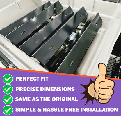 5 kpl posliiniemaloidut lämmöntasauslevyt varaosat Napoleon Rogue 425 -sarjan grilleihin (sopii PRO-, XT- ja SE-malleihin)