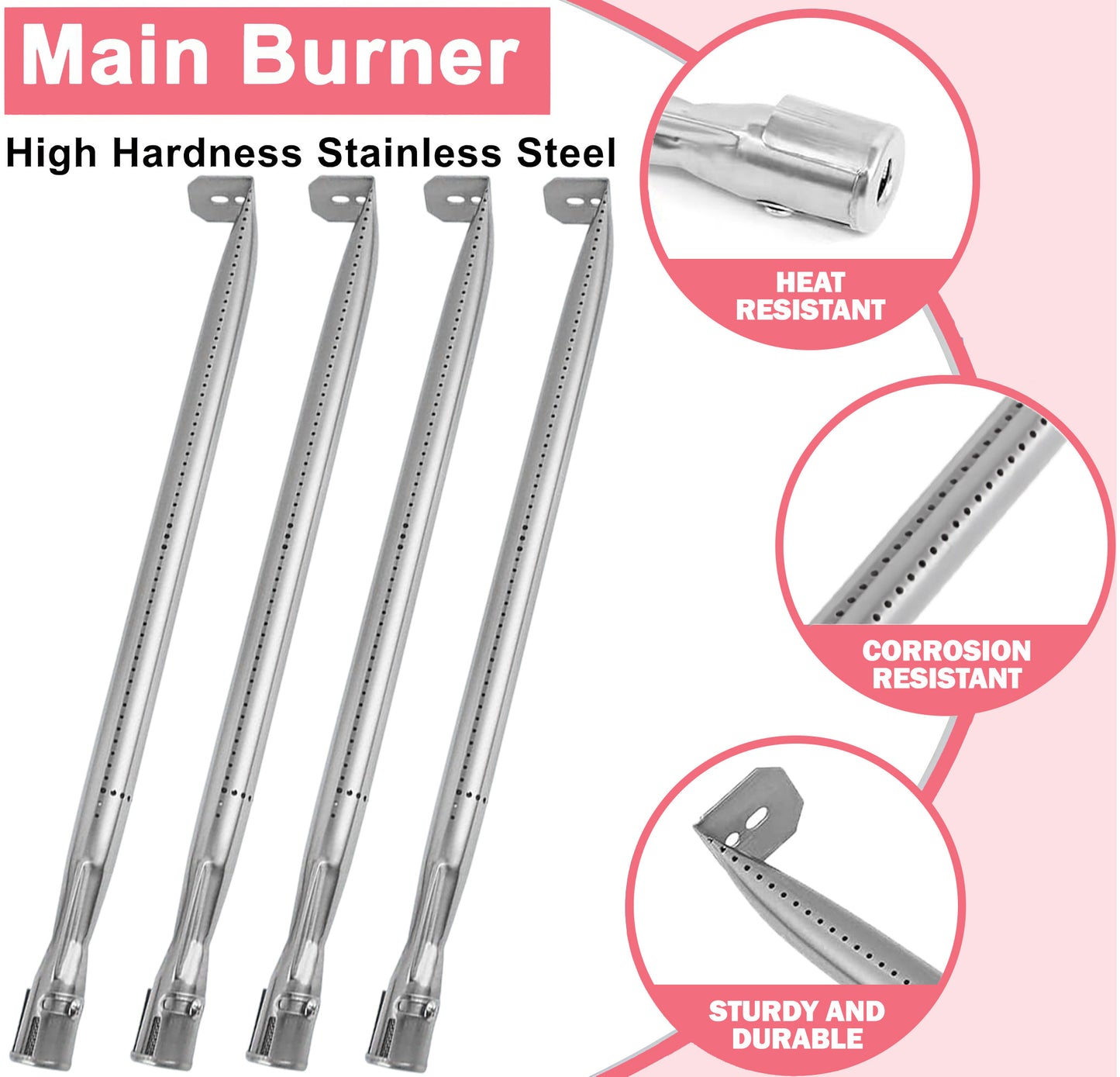 Burner Tubes for NAPOLEON LEX 485, LEX 605, LEX 730, Mirage 485, Mirage 605, Lifestyle 485 & Other Grill Models