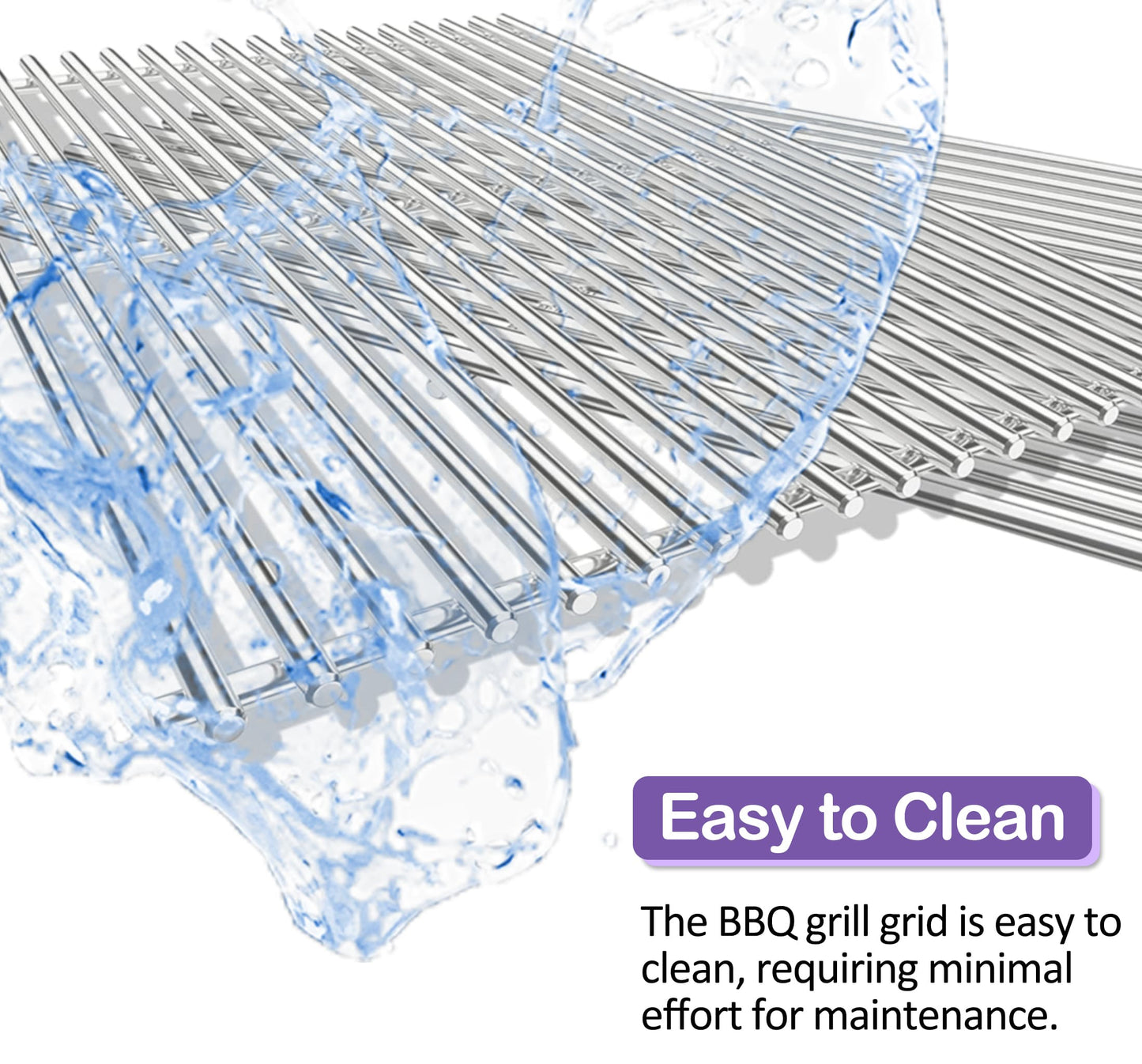 43 x 33.5 cm Grill Grates for BBQ Grills from Nexgrill, Master Forge, Expert Grill, Members Mark & Many Others, Stainless Steel, 2-Pack