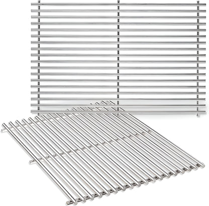 66095/66802/66805 Grill Grates for Weber Genesis II 300 and Genesis II LX 300 Series Gas Grills, 47.63 cm x 33.66 cm Stainless Steel Cooking Grates