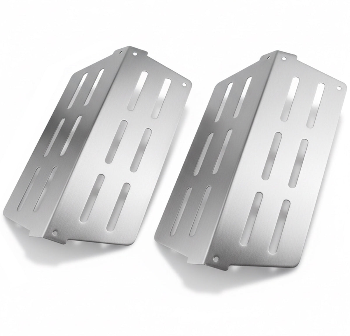 2-pack stainless steel heat deflectors for Weber Genesis 300 grills (2011-2016), replaces 7622.