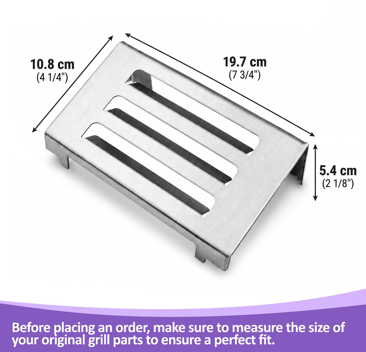 Stainless Steel Heat Deflector for Weber Spirit II 200 & 300 Series (Replaces 67060)