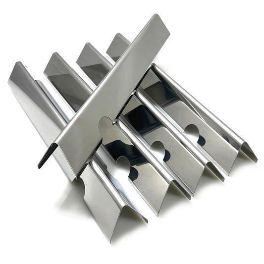 5-pack stainless steel flavorizer bars replacing Weber 66032/66795 for Genesis II 300 series gas grills.