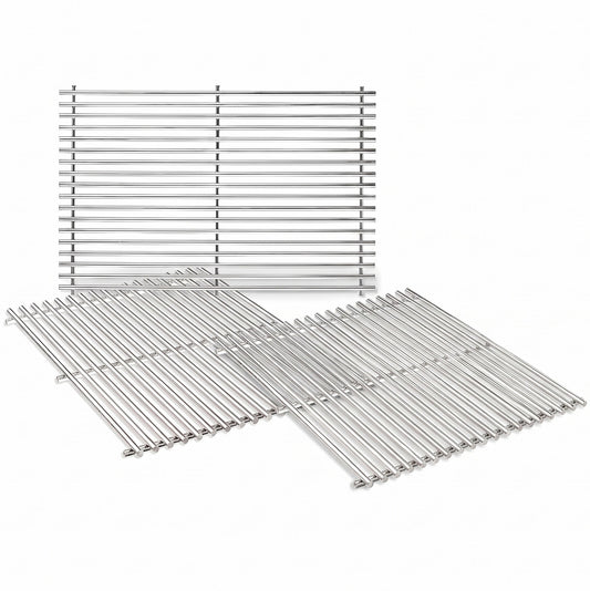 stainless steel grill grates set replacing Weber 66096 for Genesis II 600 & LX 640 series gas grills.