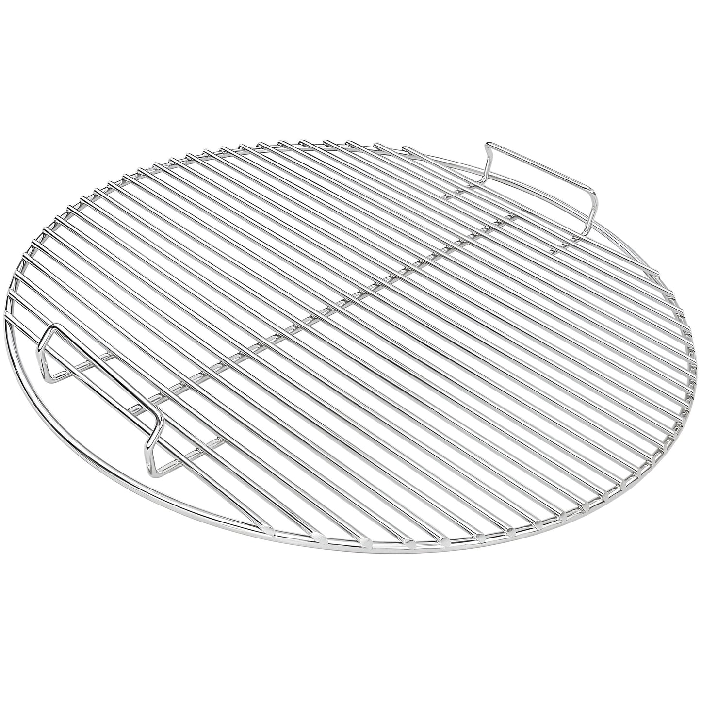 44.5 cm stainless steel round cooking grate replacing Weber 7432 for 47 cm Kettle, Smokey Mountain & Jumbo Joe grills.