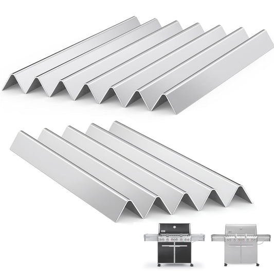 Set of 12 stainless steel flavorizer bars replacing Weber 67670 for Summit 600 series grills (E-670, S-670, S-640).