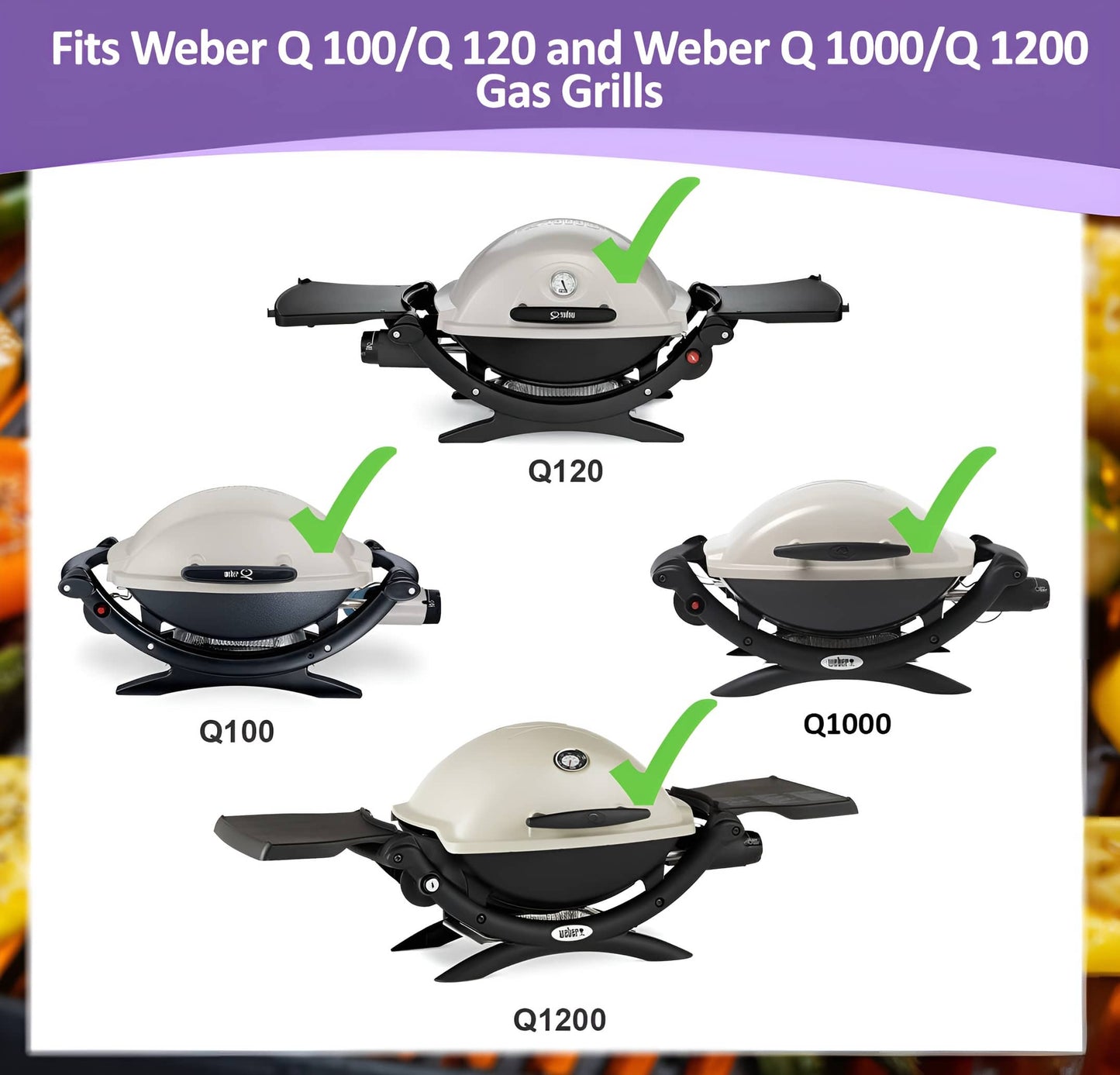 60040/69957/41657 Burner for Weber Q 100/1000 Series Grills (Q1000, Q1200, Q100, Q120, Baby Q) - 43 cm, Weber Q Grill Parts