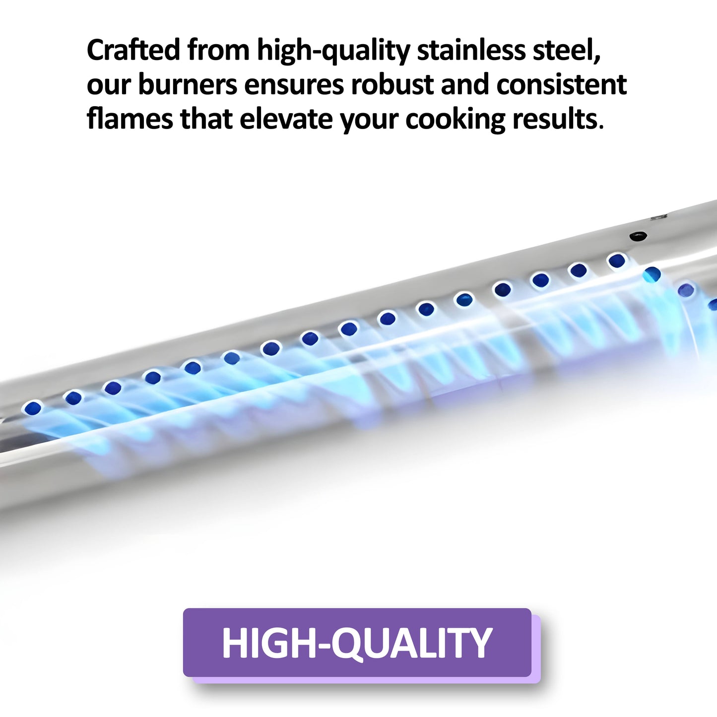 60040/69957/41657 Burner for Weber Q 100/1000 Series Grills (Q1000, Q1200, Q100, Q120, Baby Q) - 43 cm, Weber Q Grill Parts