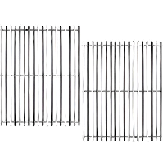 7521 / 7522, Replacement Grill Grates for Weber Spirit 200 Series (E-200, E-210, S-200, S-210), Spirit 500, Genesis Silver A & More, 38cm X 28.6 cm each, (Side-Mounted Burner Controls), Stainless Steel
