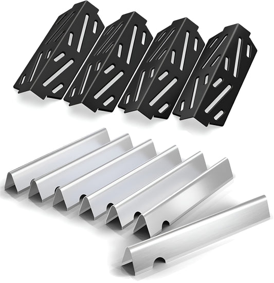 Flavorizer Bars and Heat Deflector Set for Weber Genesis II 400/ LX 400 Series - Genesis II 410/415/435/440 Grill Parts, Stainless Steel