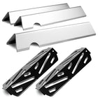 Grill Parts for Weber Genesis II 200 / LX 200 Series - Genesis II E-210/ E-240 | 66794 Flavorizer Bars & 66039 Heat Deflector, Stainless Steel