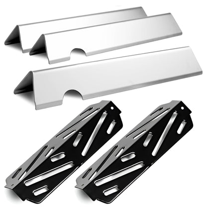 Grill Parts for Weber Genesis II 200 / LX 200 Series - Genesis II E-210/ E-240 | 66794 Flavorizer Bars & 66039 Heat Deflector, Stainless Steel