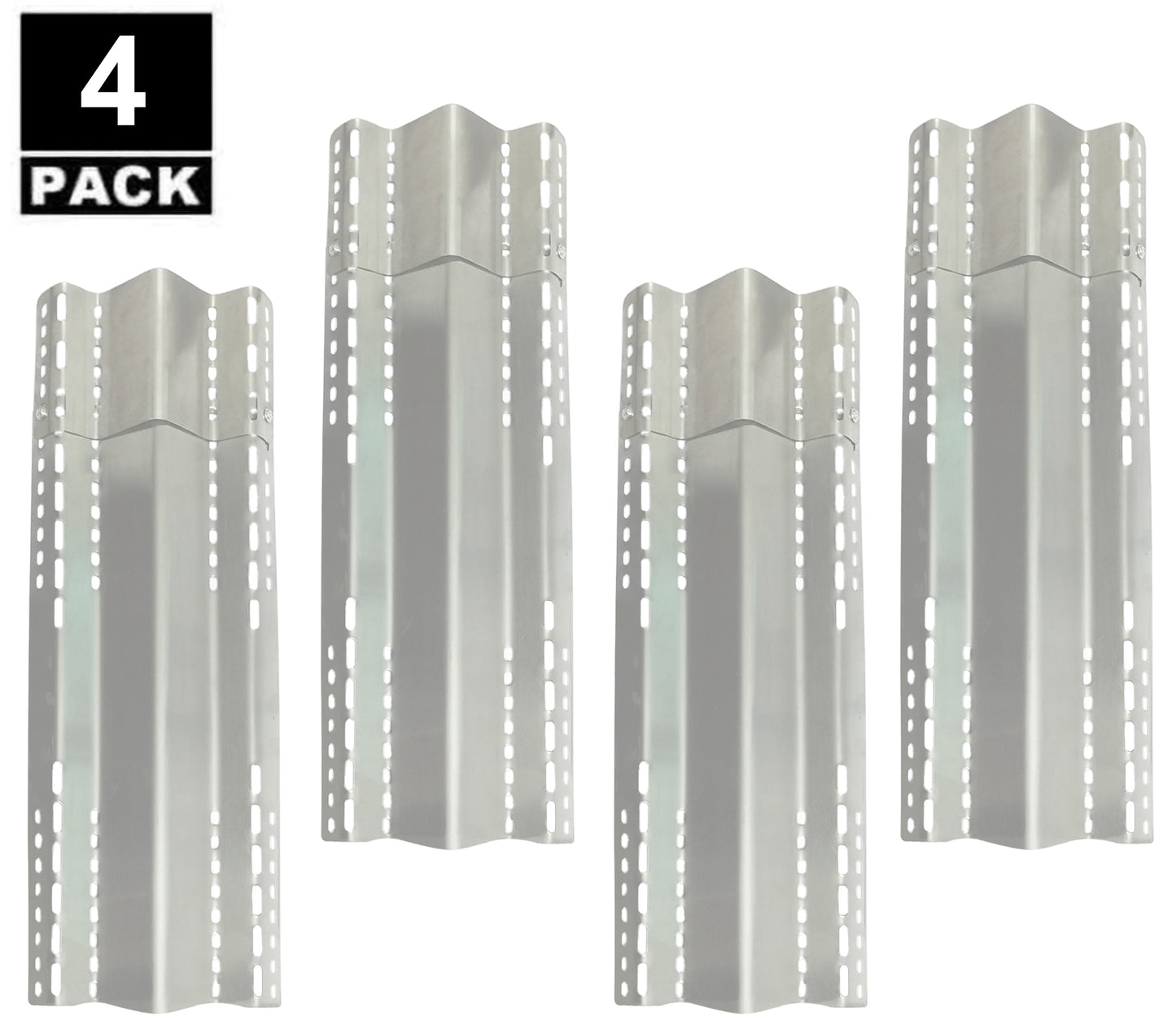 4-Pack Adjustable Length (40 - 47 cm) Sear Plates for NAPOLEON LEX, Mirage, Lifestyle & Many Other Grills, Universal Grill Parts